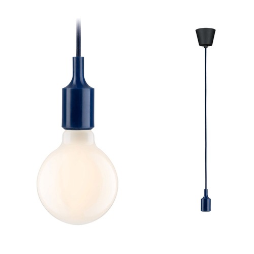 Subtilní - P 78430 Neordic závěsné svítidlo Ketil E27 max. 60W noční modrá/černá stmívatelné Silikon/umělá hmota - PAULMANN - foto 1