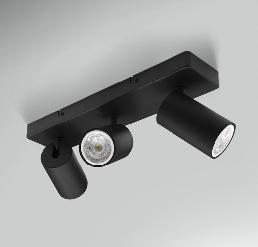 Bodová - CEN ENSN-3GU10 ENFASI přisazené svítidlo pro 3XGU10 ČERNÉ - CENTURY - foto 1