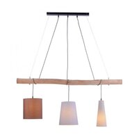 Vícečetná - LD 15460-23 DAMIAN Závěsné svítidlo, dřevo, 3-ramenné, moderní - LEUCHTEN DIREKT / JUST LIGHT