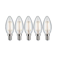 E14 - P 5092 Filament set LED svíčka E14 230V 5x2,6W 2700K čirá - PAULMANN