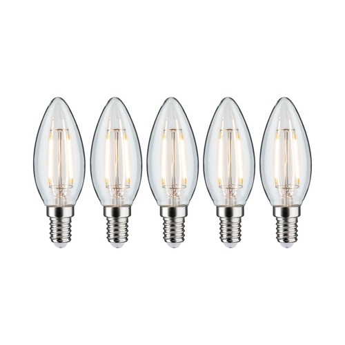 E14 - P 5092 Filament set LED svíčka E14 230V 5x2,6W 2700K čirá - PAULMANN - foto 1