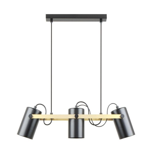 Dekorativní - ZUMA 003064-025611 A8162-3A RESI závěsné svítidlo matná černá-zlatá - ZUMALINE - foto 1