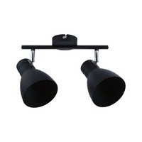 Bodová - P 66760 Bodové svítidlo Davy 2-ramenné max. 2x20W černá bez zdroje světla industriální styl - PAULMANN