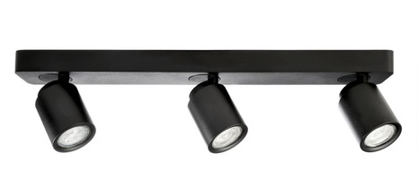 Bodová - IMPR 348171 Deko-Light stropní přisazené svítidlo Librae lineární III 220-240V AC/50-60Hz GU10 3x max. 50,00 W 542 mm tmavě černá RAL 9005