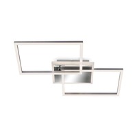 Hranatá - BRILO 3049-018 LED CCT rám 50 cm 40W 4200lm chrom - BRILO