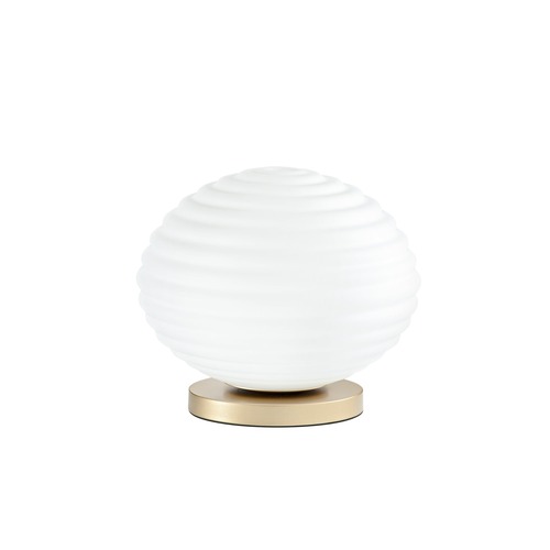 Stolní lampy dekorační - FAN I-RIPPLE-L32-ORO Stolní lampa Lumetto Ripple zlatá, patice E27, 32 x 32 x 28 cm - FANEUROPE - foto 1