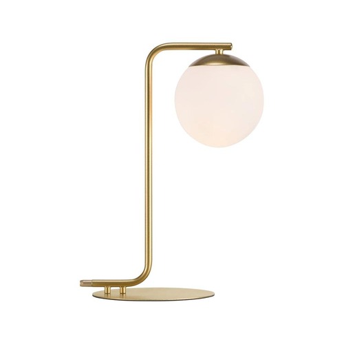 Stolní lampy dekorační - NOR 46635025 Stolní lampa Grant 1x40W E14 mosaz opál - NORDLUX - foto 1