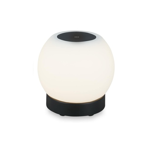 Na stůl - BRILO 7439-015 LED bateriové stolní svítidlo, pr.16 cm, LED modul, 3W, 350 lm, černá - BRILO - foto 1