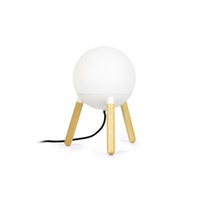 Stolní lampy dekorační - FARO 28211 MINE PC bílá stolní lampa - FARO