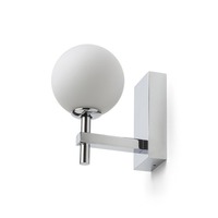 K zrcadlu - RED R14388 PEGGY nástěnná chrom/opálové sklo 230V G9 6W IP44 - RED - DESIGN RENDL