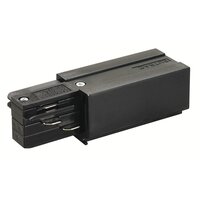 Lišty a příslušenství EUTRAC - LA 145520 Systémové svítidlo EUTRAC napájení pravá černá 230V - BIG WHITE (SLV)