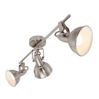 Bodová - BRILO 2049-032 Bodové svítidlo 55,4 cm 3xE14 40W satén-bílé - BRILO