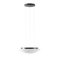 Kruhová - OS AUR67939 AURA LE5 závěsné skleněné svítidlo černá / bílá IP40 4000 K 34W LED - OSMONT