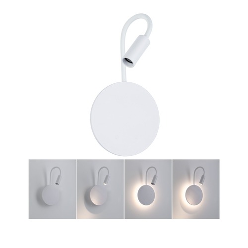 Bodová - P 71289 LED nabíjecí nástěnné svítidlo Miora 2700K / 3,7V 0,6W / 0,7W stmívatelné bílá - PAULMANN - foto 1
