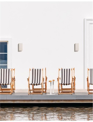 Nástěnná - NV 9790551 Venkovní nástěnné svítidlo FUENTO bílý pískovec skleněný difuzor GU10 2x7W IP65 100-240V bez žárovky světlo nahoru a dolů - NOVA LUCE - foto 1