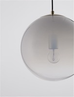 Koule - NV 9028836 Závěsné svítidlo JIAN mosazný zlatý kov a bílé sklo s přechody E27 1x12W 230V IP20 bez žárovky - NOVA LUCE