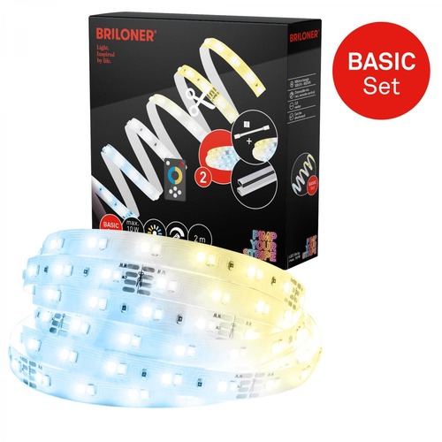Pracovní osvětlení - BRI 2151224 Pimp Your Stripe základní sada LED Strip 2m, CCT, dálkový ovladač - BRILONER - foto 1