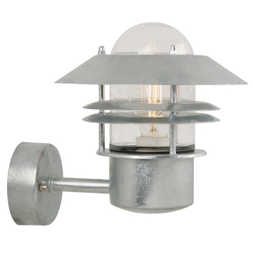 Nástěnná - NOR 25011031 Venkovní nástěnné svítidlo Blokhus 1x60W E27 galvanizovaná čirá - NORDLUX - foto 1