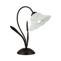 Stolní lampy dekorační - FAN I-BYRON/L RUG Stolní lampa Lume Byron, rezavá, 1xE27, 38 x 43 cm - FANEUROPE