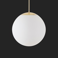 Nouzové osvětlení - OS ISI72675 ISIS P3 PM-M HP závěsné plastové svítidlo mosaz leštěná / bílá IP40 4000 K 52W LED nouzové kombinované 3 h (původní kód OS 72675) - OSMONT