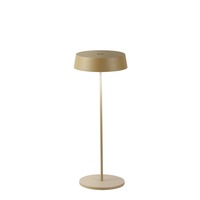 Na stůl - FAN LED-COCKTAIL-ORO Nabíjecí venkovní stolní svítidlo COCKTAIL zlatá, kov, 2,2 W, 192 lm, 3000 K, stmívatelné, IP54, 29,5 x 12 cm - FANEUROPE