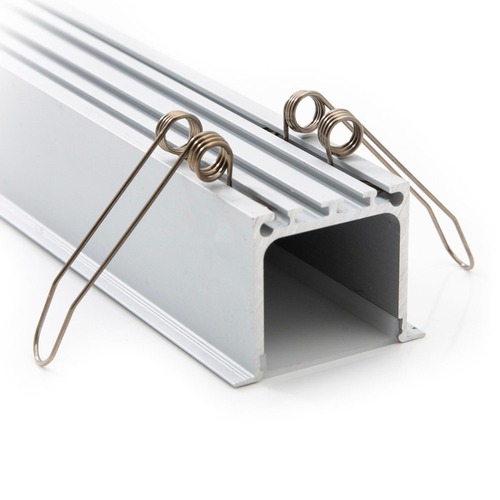 Úchyty a držáky pro Al profily - SLC S43319 Pružiny pro zapuštěný profil B (B2/B4/B6) 4 ks hliník - TLG - foto 1