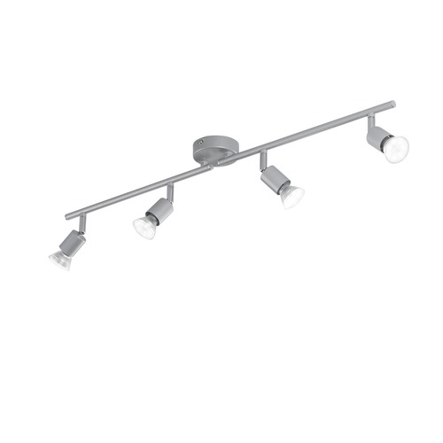 Bodová - FAN SPOT-COOPER-4 Spotové svítidlo SPOT LED COOPER stříbrná 4xGU10 LED 5 W 400 LM 2700 K 78,5x8,5x14 cm - FANEUROPE - foto 1
