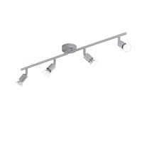 Bodová - FAN SPOT-COOPER-4 Spotové svítidlo SPOT LED COOPER stříbrná 4xGU10 LED 5 W 400 LM 2700 K 78,5x8,5x14 cm - FANEUROPE