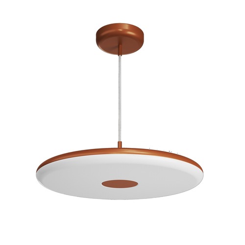 Kruhová - OS ZET60070 ZETA ST2 FP závěsné plastové svítidlo terakota / bílá IP40 3000 K 38W LED - OSMONT - foto 1