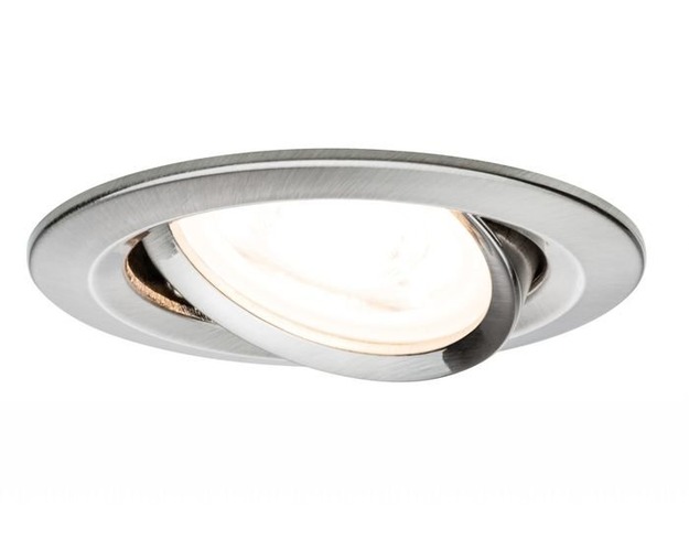 Kruhová - P 93641 Zápustné svítidlo Nova IP23 kulaté železo 1ks max. 35W GU10 - PAULMANN - foto 1