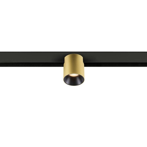 Lištové Magnetic SLV - LA 1008959 FIX-IT! 48V, DALI, kulatý, povrchová montáž, spot, 2700 K, 6,6 W, 36°, zlatý / černý - BIG WHITE (SLV) - foto 1