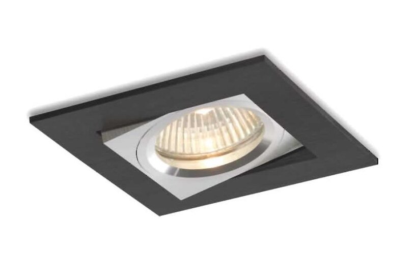 Hranatá - BPM 3002 Vestavné svítidlo Aluminio Negro, černá, 1x50W, 12V - BPM - foto 1