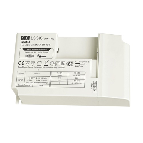 Stabilizovaný proud - SLC S37020 SLC LogiQ LED Driver CV 24VDC 40W 2CH - TLG - foto 1