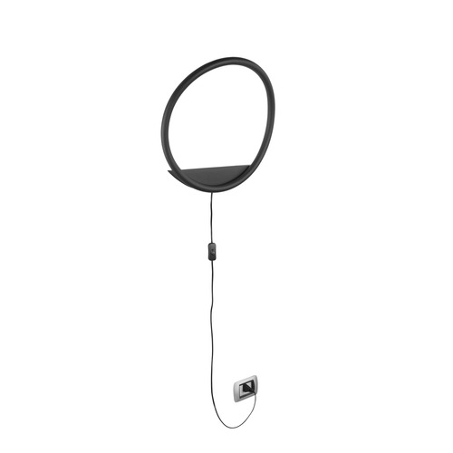 Dekorativní - FAN LED-LINGER-AP35-NER Nástěnné svítidlo LED LINGER černá 15 W 1800 lm CCT 35 x 15 cm - FANEUROPE - foto 1