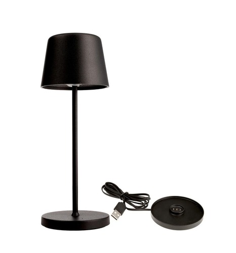 Na stůl - IMPR 620208 AKCE - Deko-Light nabíjecí svítidlo - sada Canis Mini černá + nabíjecí základna - foto 1