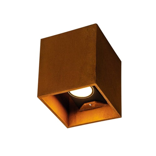 Nástěnná - LA 1004650 RUSTY® UP/DOWN WL venkovní LED nástěnné přisazené svítidlo hranaté rezavé CCT switch 3000/4000 K - BIG WHITE (SLV) - foto 1