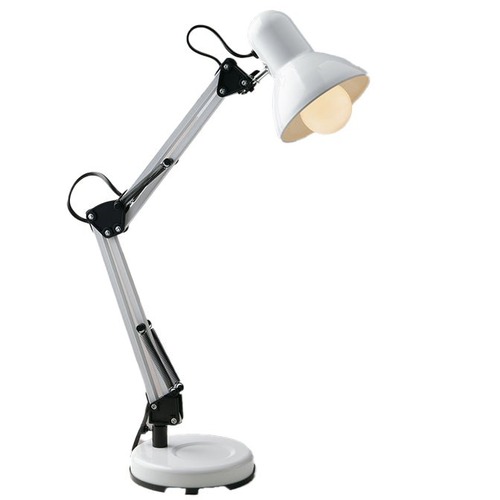 Stolní lampy pracovní - FAN LDT033ARC-BIANCO Stolní lampa Architteto, 1xE27, 60 x 42 cm, bílá, kov - FANEUROPE - foto 1