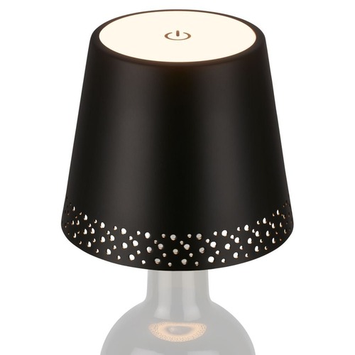 Na stůl - BRILO 7485015 LED nabíjecí stolní lampa, 11 cm, USB-C, 2,6W, 280lm, černá - BRILONER - foto 1