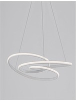 Kruhová - NV 9147111 Závěsné svítidlo MENTON bílý hliník a akryl LED 43W 230V 3000K IP20 stmívatelné - NOVA LUCE