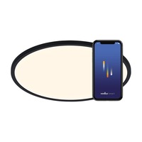 Kruhová - NOR 2015136103 Oja Smart 42 stropní svítidlo černá - NORDLUX