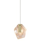 Subtilní - BOMMA 1/49/95322/B/WHITE/155/BBR/2,5 Závěsné svítidlo FRAGMENTS short bílá / zlatá bez rozety - BOMMA