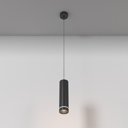 Válec - M P085PL-12W4K-B AKCE - Závěsné svítidlo Orlo 4000K 12W 560lm studená bílá černý hliník moderní design  - MAYTONI - foto 1