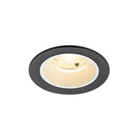 Kruhová - LA 1009452 NUMINOS® S Stropní vestavné svítidlo, 3000 K, 20°, IP20, kulaté, černé / bílé - BIG WHITE (SLV)