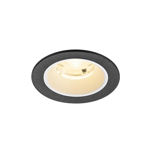 Kruhová - LA 1009452 NUMINOS® S Stropní vestavné svítidlo, 3000 K, 20°, IP20, kulaté, černé / bílé - BIG WHITE (SLV) - foto 1