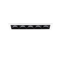 Hranatá - ILUX 267876 LED Zápustné bodové svítidlo Ideal Lux LIKA 12,5W 4000K TRIM 267876 12,5W 1250lm 4000K IP20 14,6cm bílo-černé s rámečkem - IDEALLUX