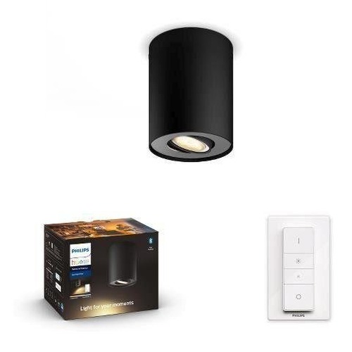 Bodová - PH 8720169320239 Hue WA Pillar bodové LED svítidlo GU10 5W 350lm 2200-6500K IP20 černá + ovladač - PHILIPS - foto 1