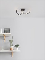 Dekorativní - NV 9248106 Stropní svítidlo AMARA černý hliník a akryl LED 23W 230V 3000K IP20 - NOVA LUCE