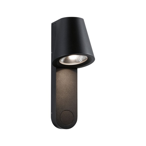 Nástěnná - P 94862 LED venkovní nástěnné svítidlo Caissa pohybové čidlo HF senzor IP44 105x127mm 3000K 9W 230V 65° antracit hliník - PAULMANN - foto 1
