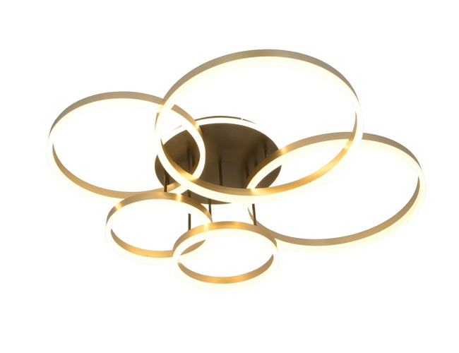 Dekorativní - GT 9073-604 Stropní svítidlo Schenna 80W 8000lm 3000K černá / zlatá - GeeTi - foto 1