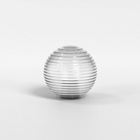 Stínidla, kryty, clony - AST 5036003 Stínidlo Tacoma Ribbed Glass čirá - ASTRO Lighting